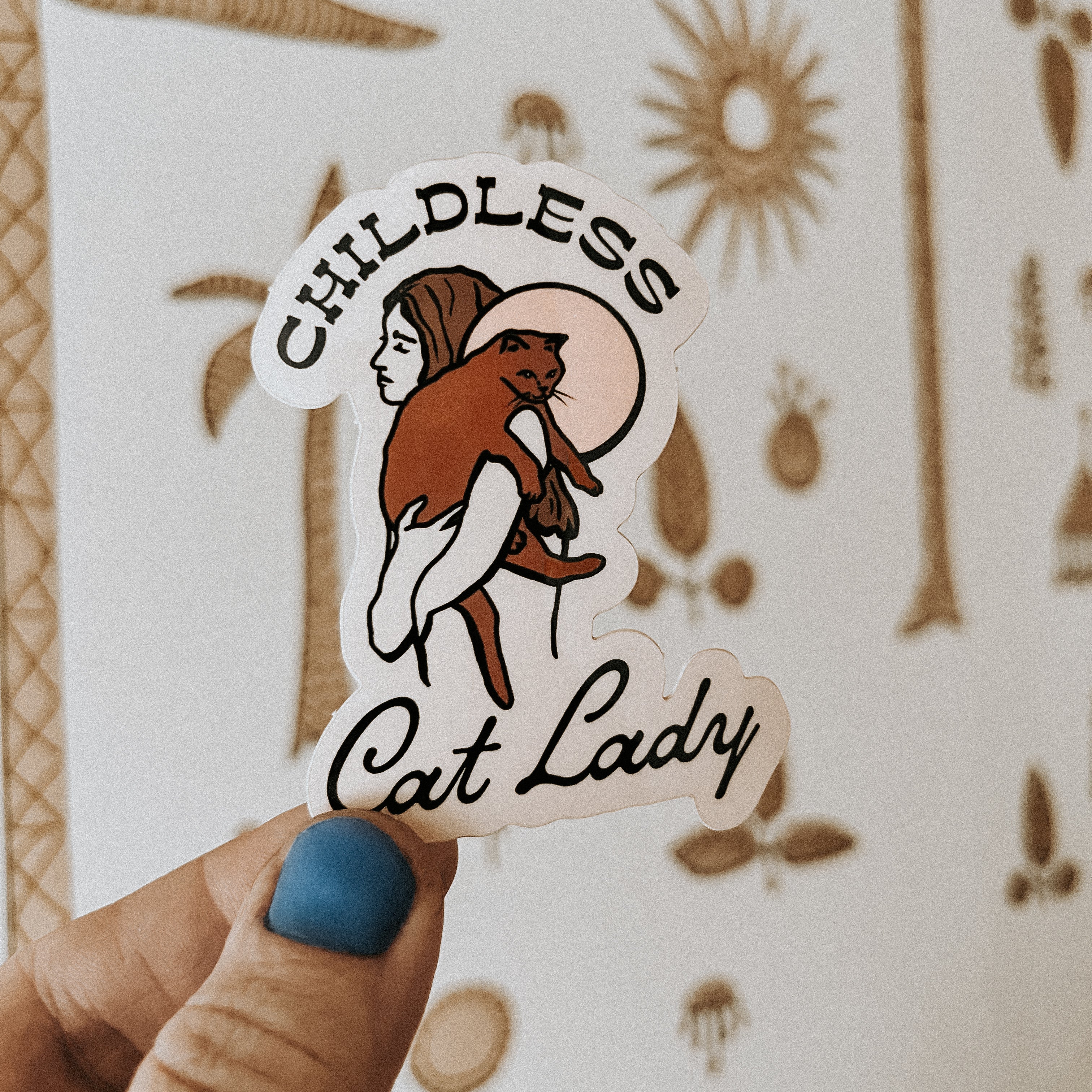 Childless Cat Lady Sticker