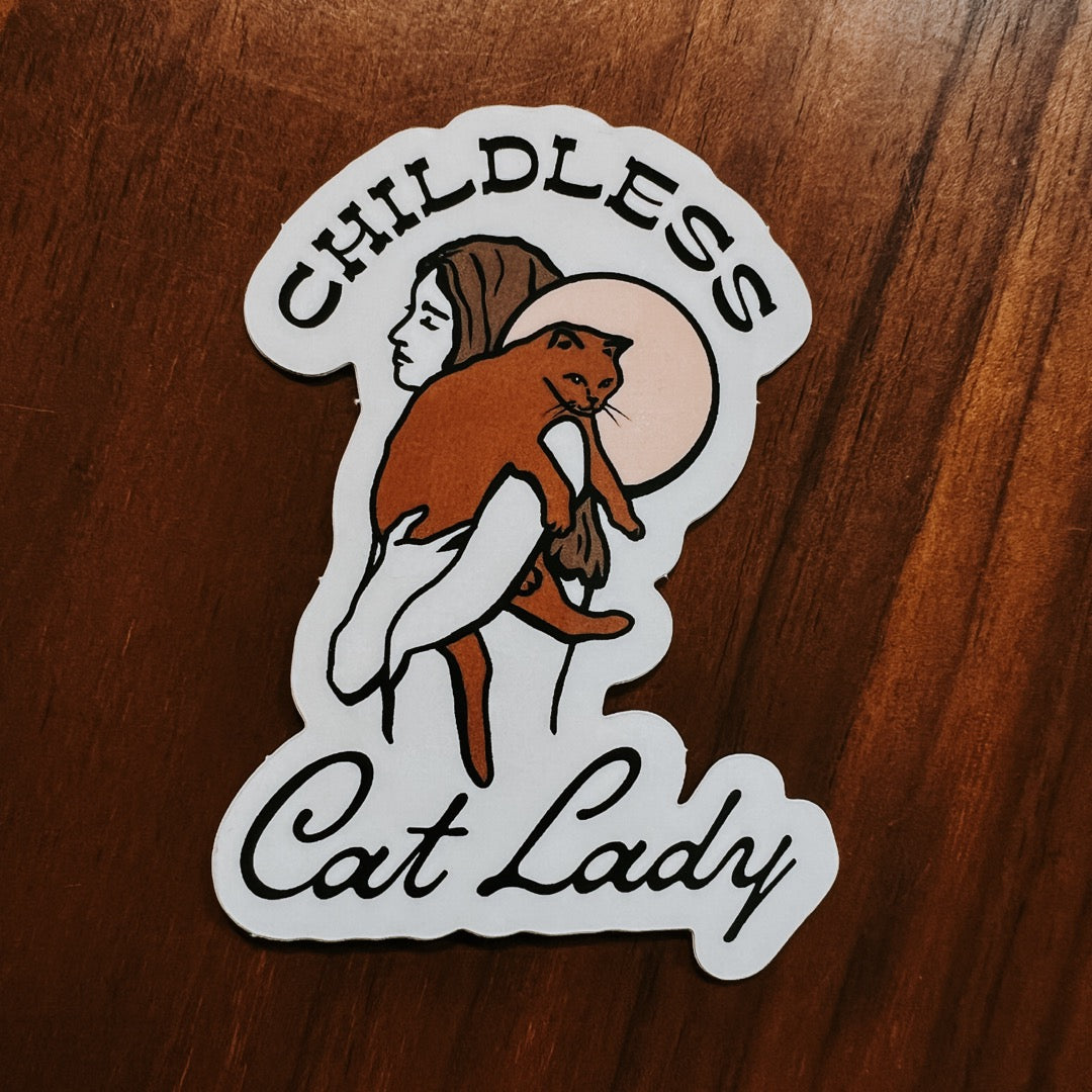 Childless Cat Lady Sticker